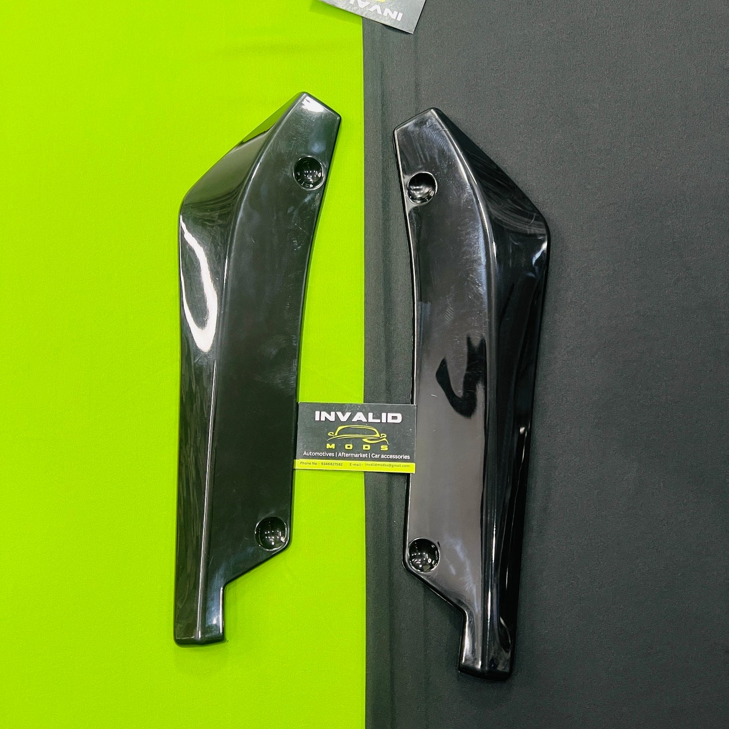 Universal 4 Pc Rear Diffuser | Gloss Black | ABS