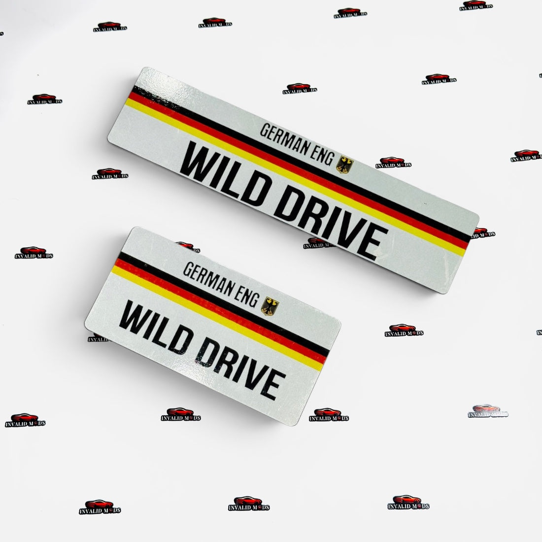 German Style Number Plate | Premium European Design | Universal Decorative License Plate