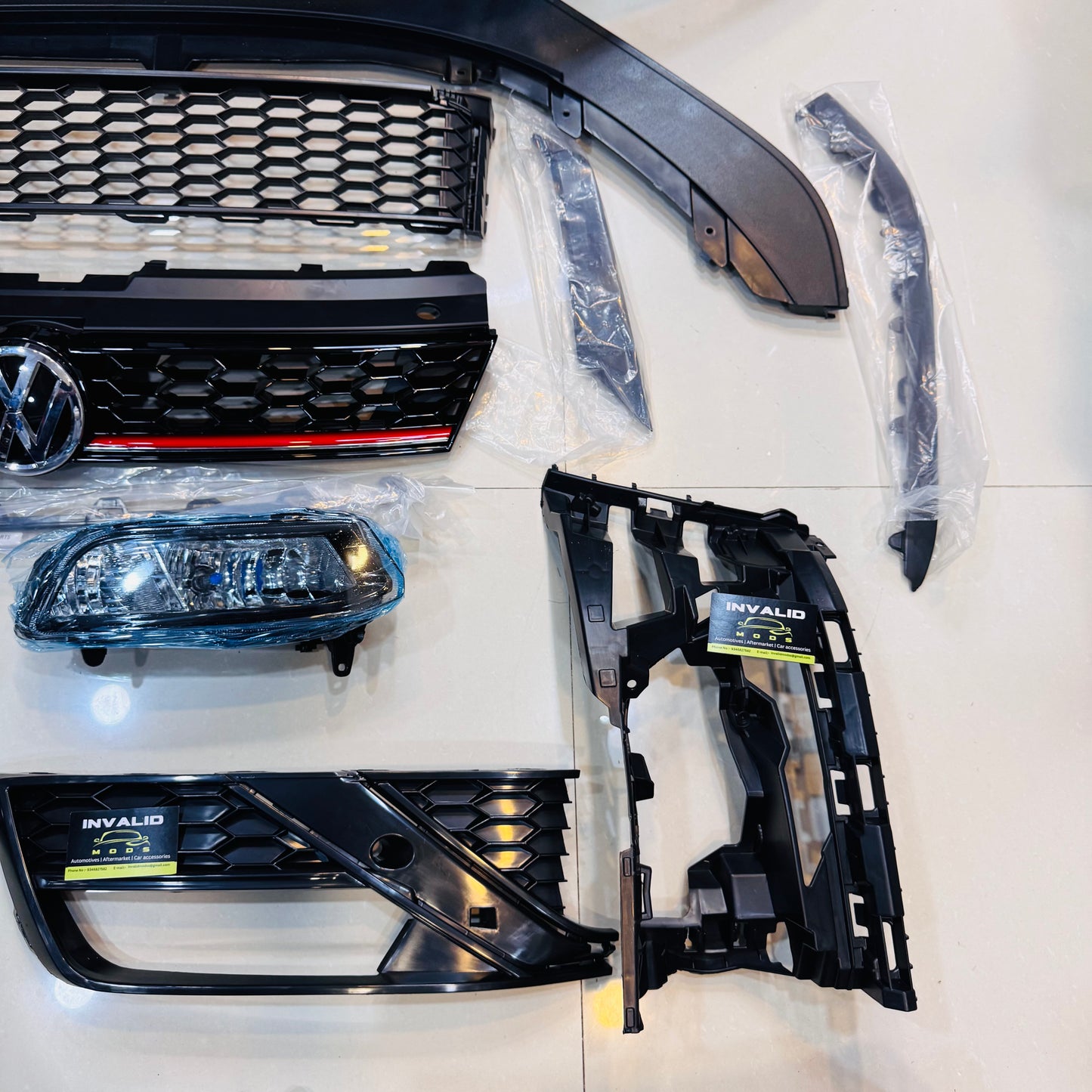 Volkswagen Polo GTI Front Bumper Kit (2010–2020) – Unpainted ABS | Aftermarket Upgrade