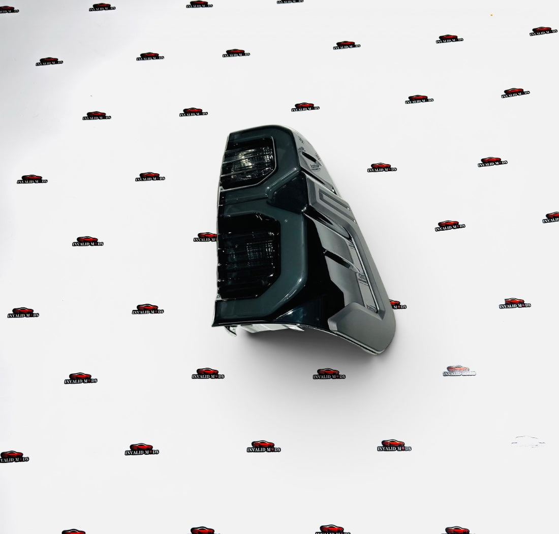 Toyota Hilux RGB Matrix Tail Lights | Full Smoked Finish | Remote Controlled