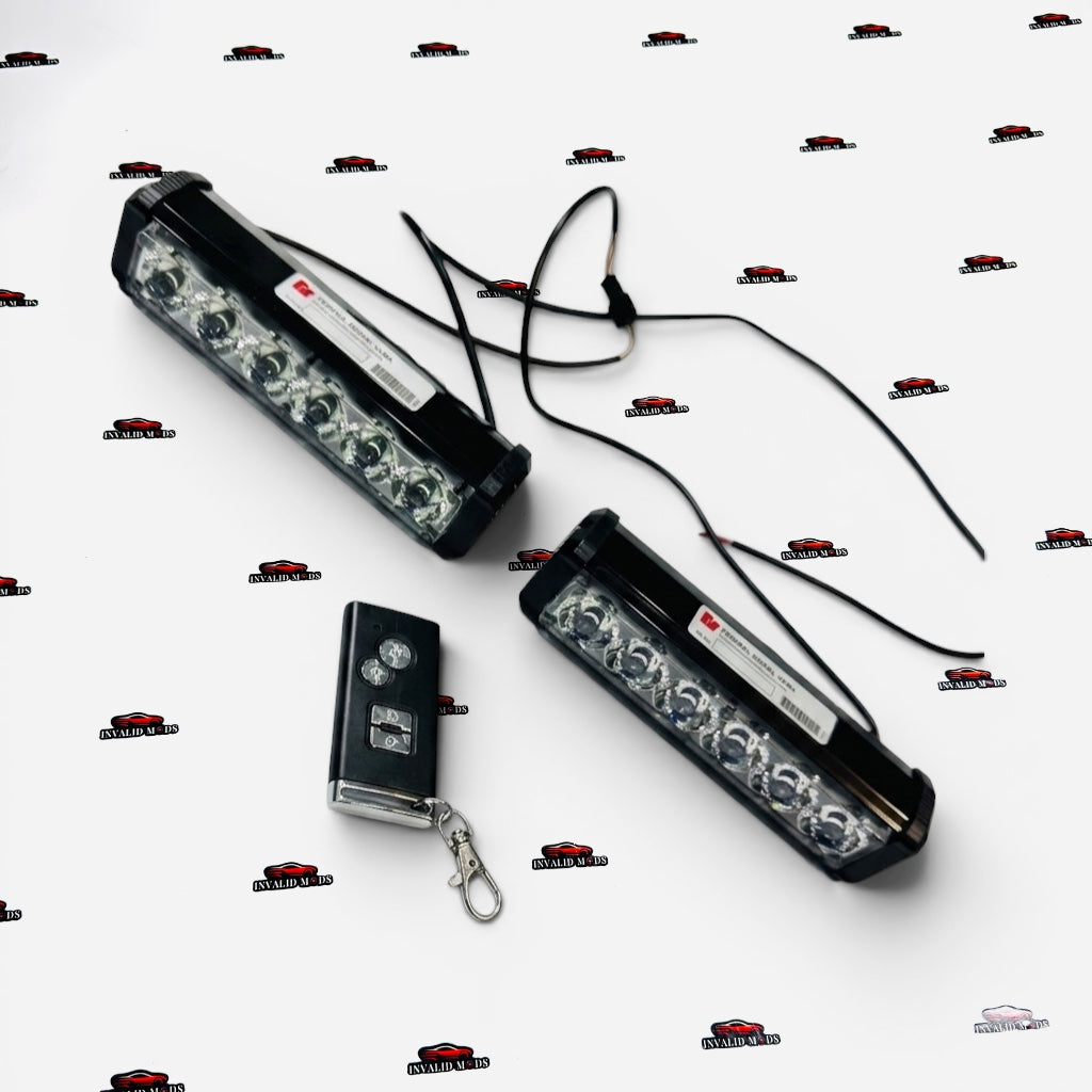 Remote Controlled Federal Flashers (3 in 1) | Black Remote