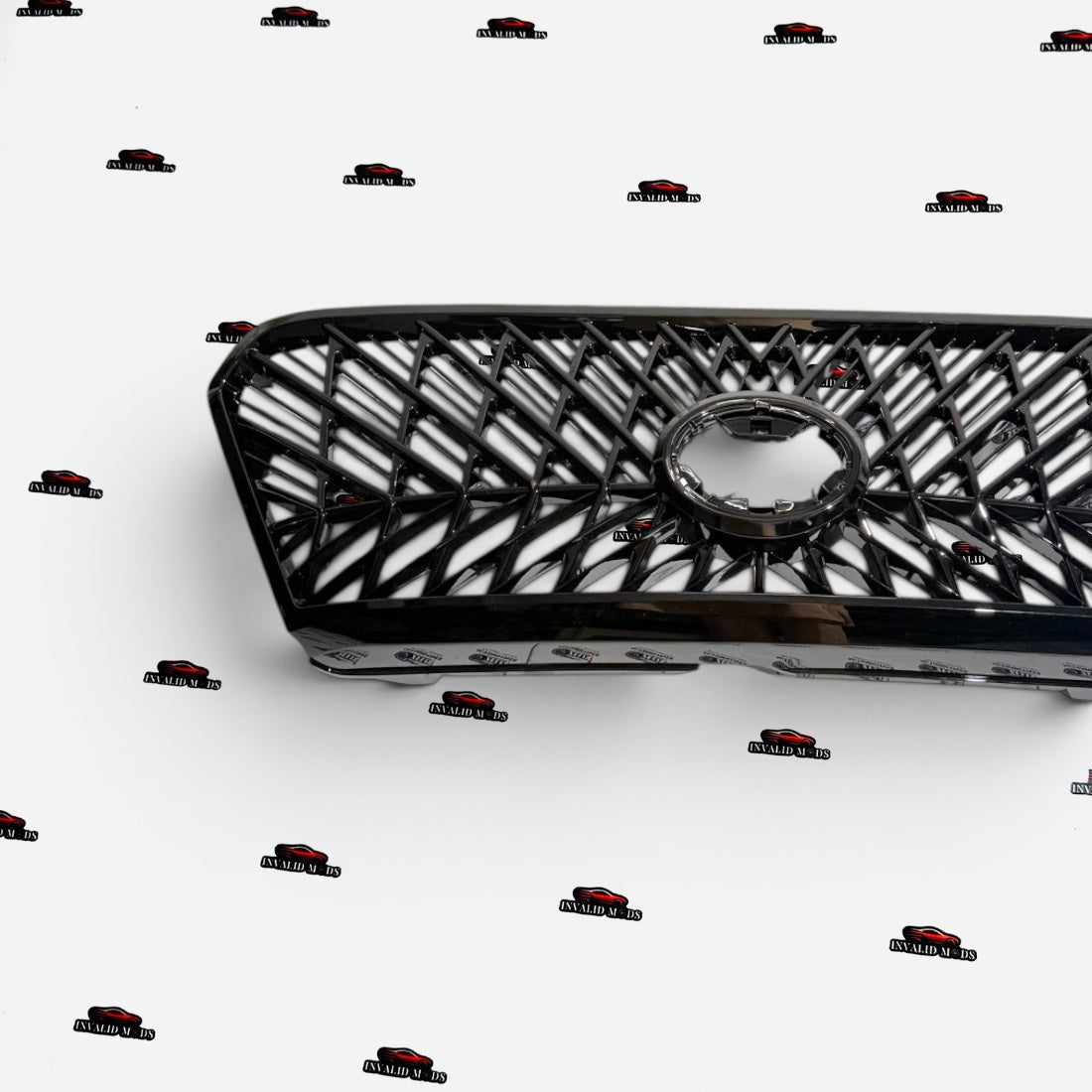 Toyota Innova Crysta Type 1 & Type 2 Lexus Style Front Grille | Gloss Black Front Grill Upgrade