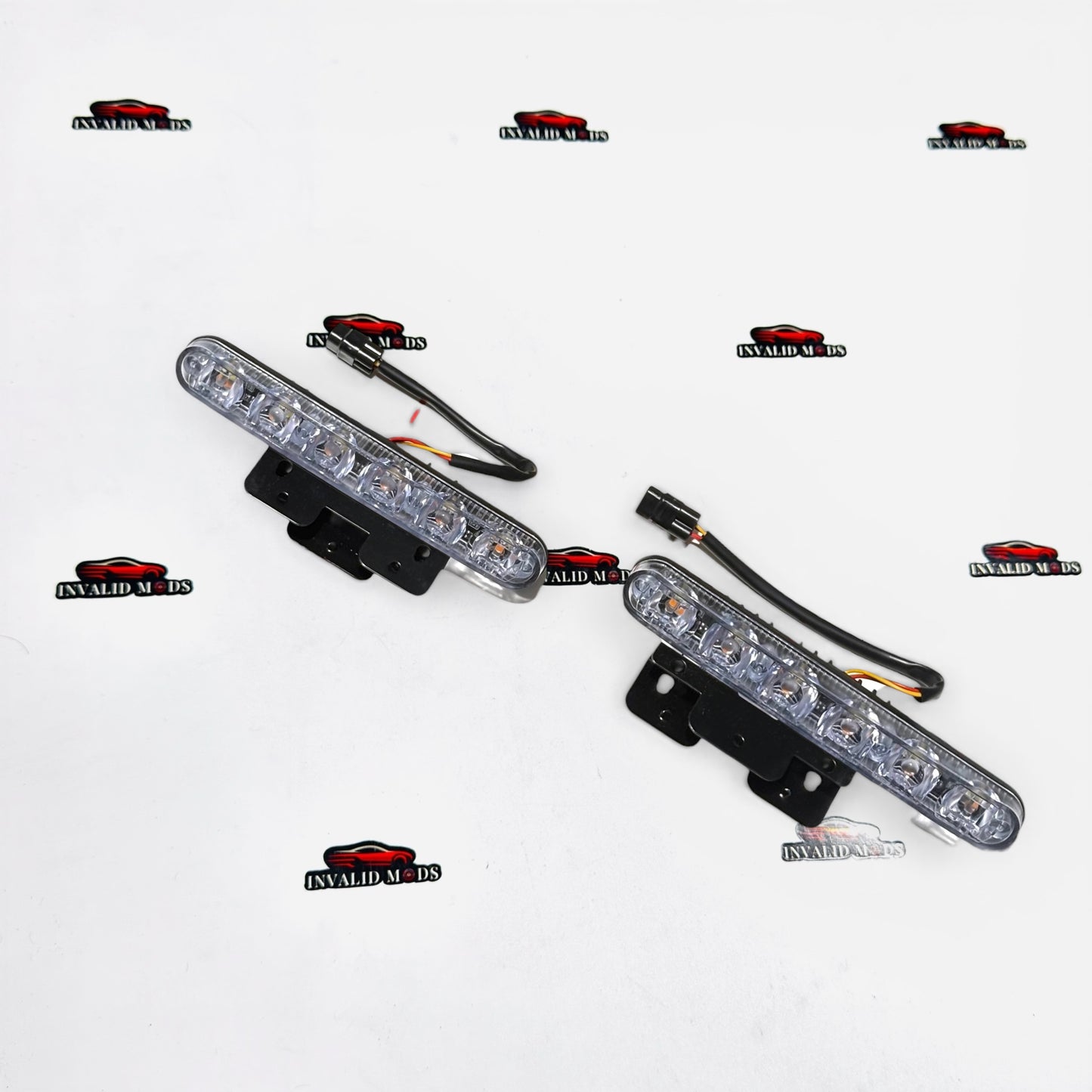 Universal 2-Piece LED DRL Lights for Cars | Aftermarket Daytime Running Lights