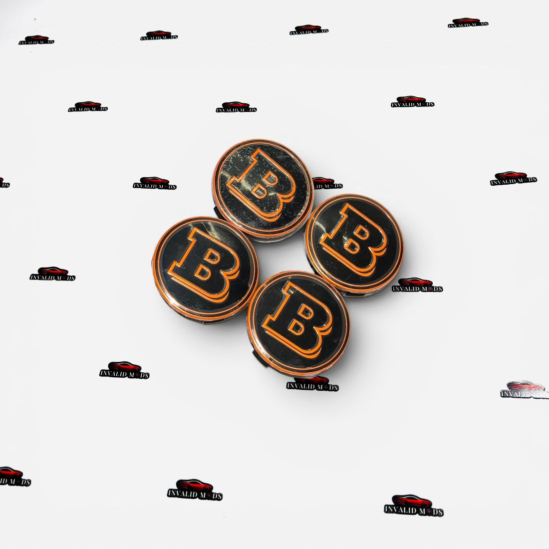 Mercedes-Benz Brabus Wheel Center Caps | Premium Aftermarket Set of 4 | Multiple Colour Options