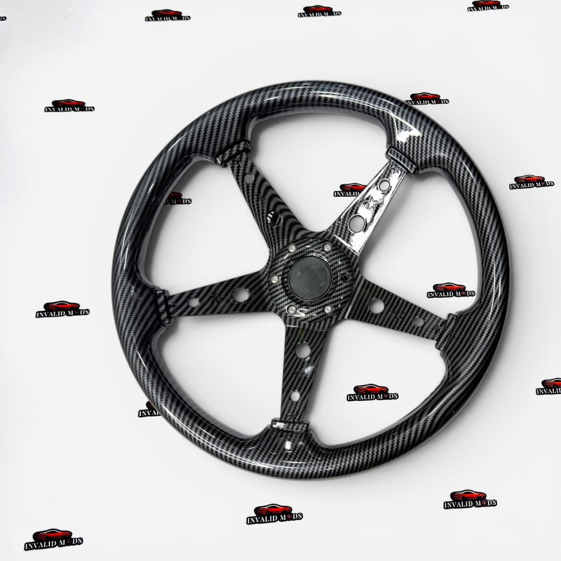 SPARCO 14-Inch Carbon 5-Spoke Steering Wheel | Universal Racing Performance Upgrade