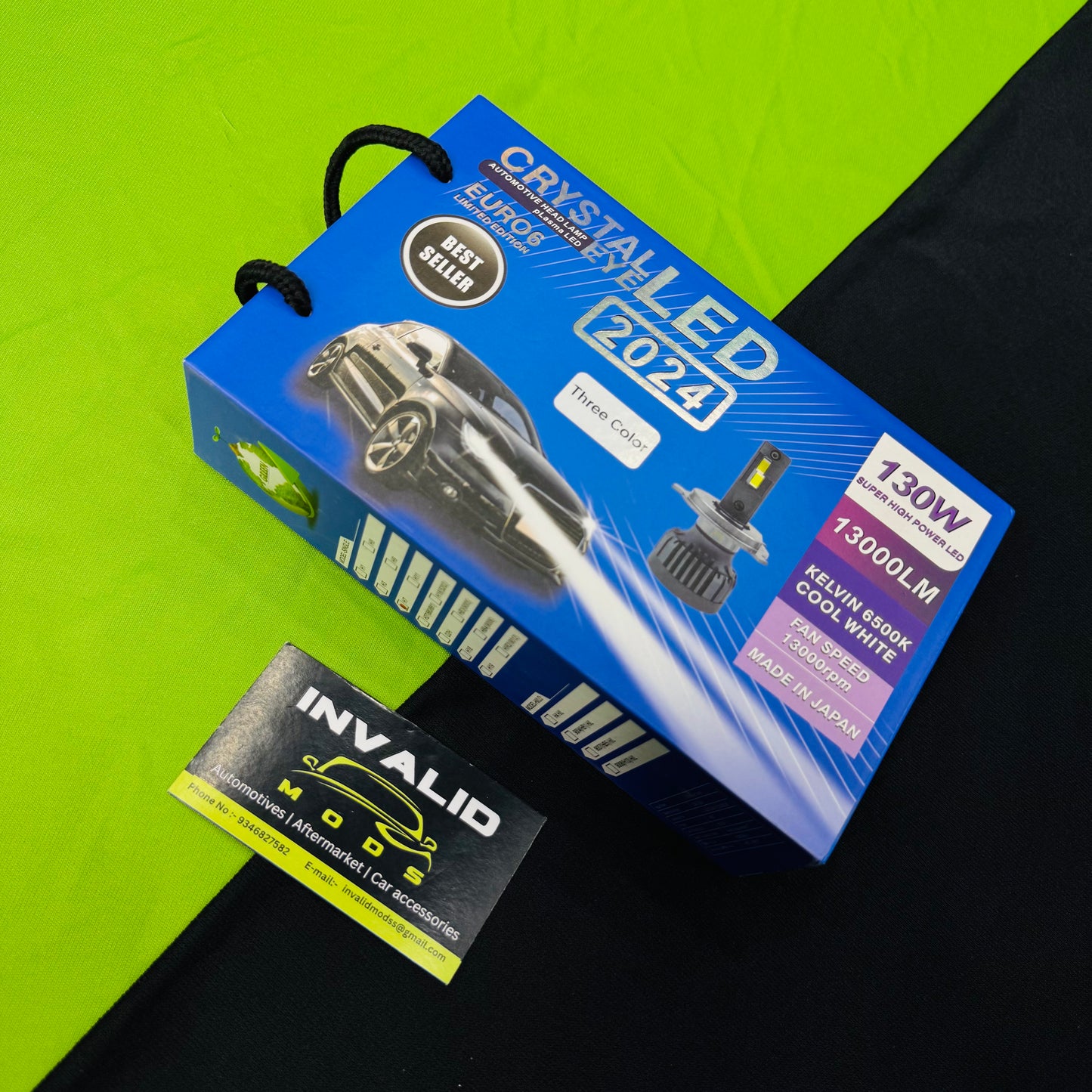 Crystal Eye Tri Color LED Headlight Bulbs (130 W)