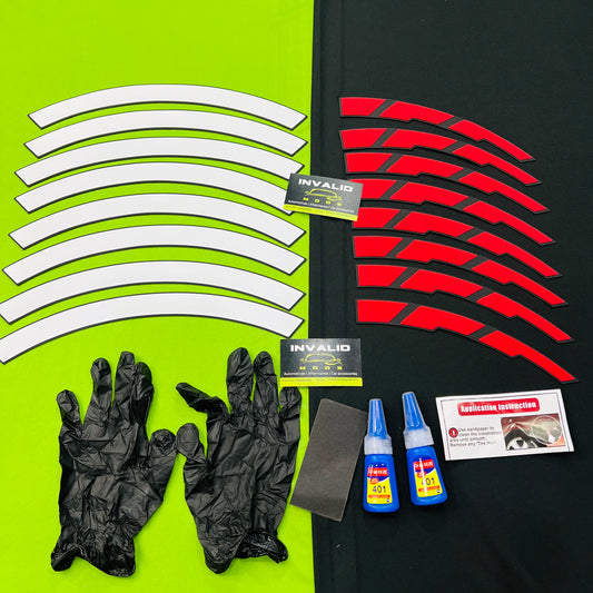 Car Tyre Stickers (Set of 8 for 4 Tyres)