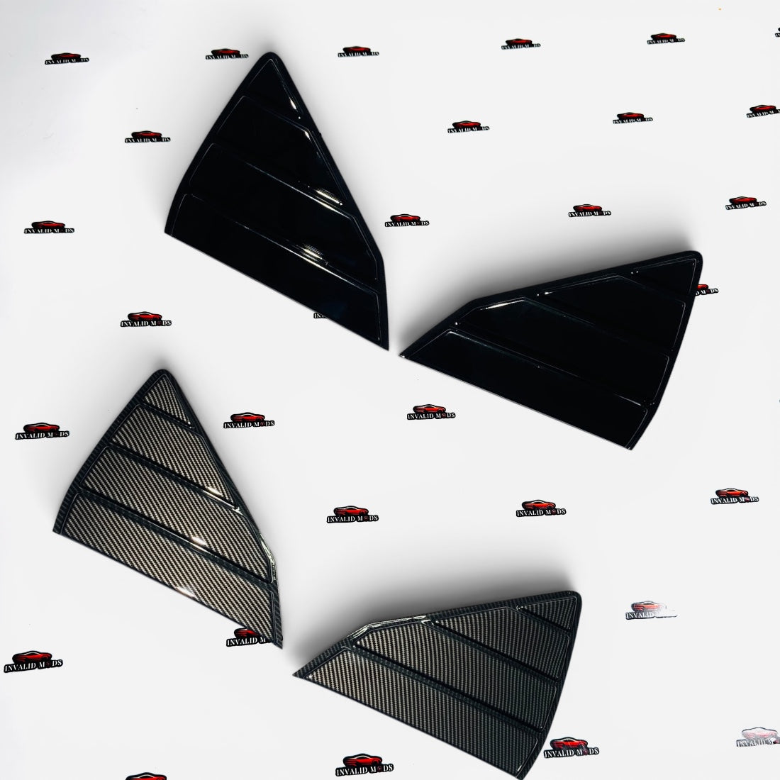 Kia Seltos Rear Window Louvers | Premium ABS Vent Shades