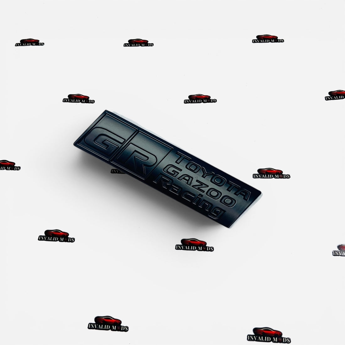 GR Steering Metal Sticker (Long) – Universal Car Emblem Badge