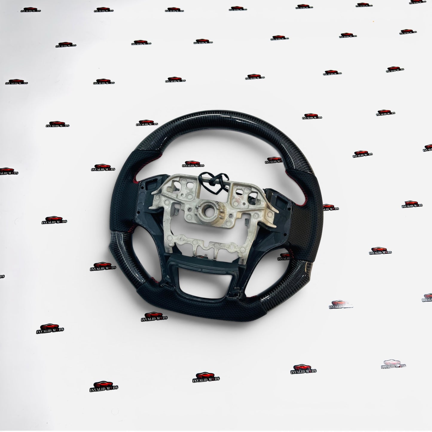 Mahindra Thar Carbon Fiber Steering Wheel with REV Lights – Universal Aftermarket Sport Steering Upgrade