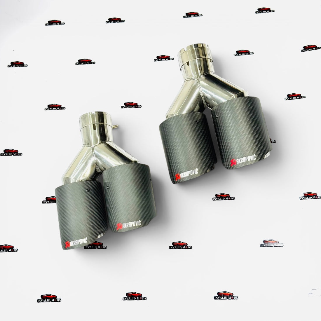 Akrapovic Dual Exhaust Tip | Matte Carbon Finish