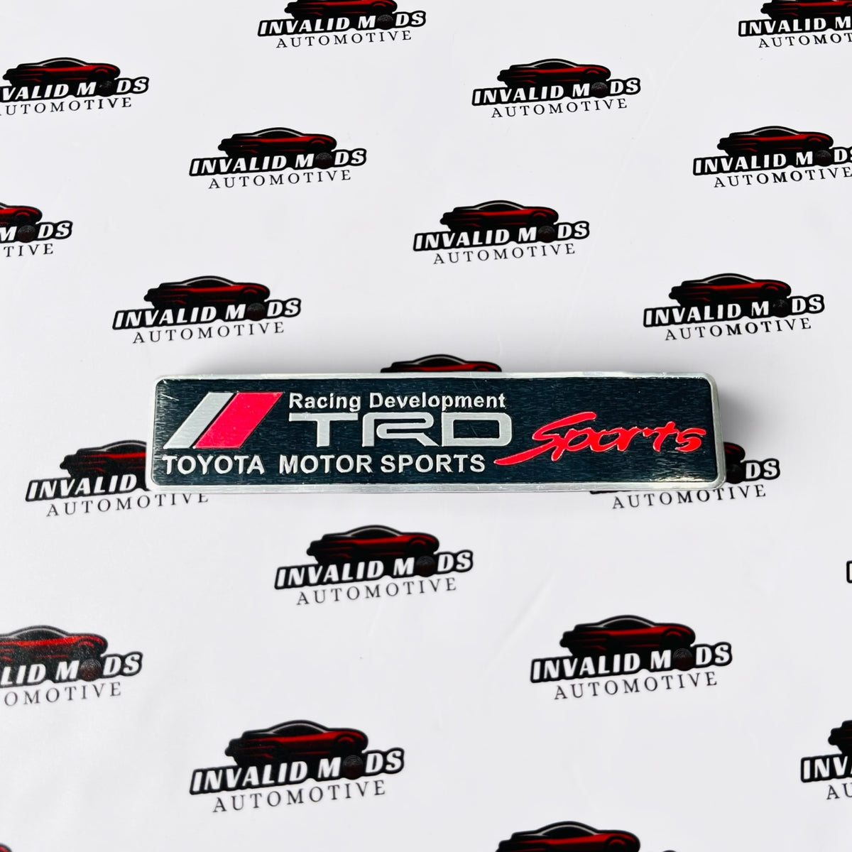 Toyota TRD Sports Rear Bumper Sticker | 3D Performance Emblem Badge