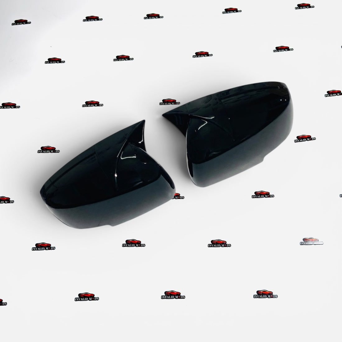 Maruti Suzuki Brezza Batman Style Mirror Covers | Gloss Black ABS | Compatible with 2022+ Models