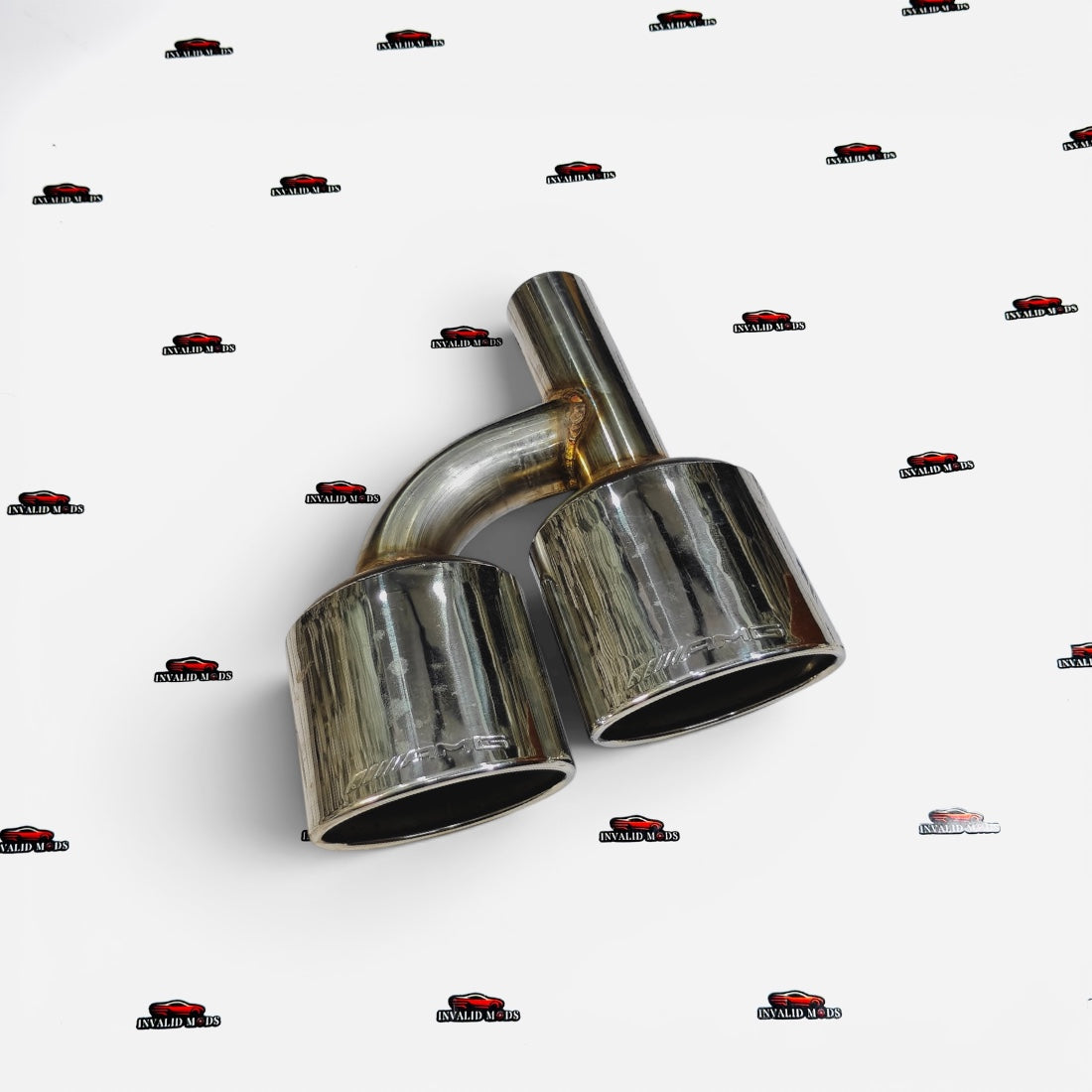 Mercedes-Benz AMG-Style Dual Exhaust Tip – Chrome/Stainless Finish