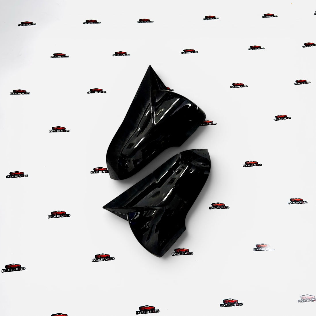 Hyundai Creta Batman-Style Mirror Covers | Gloss Black ABS Replacement Set (2014–2019)