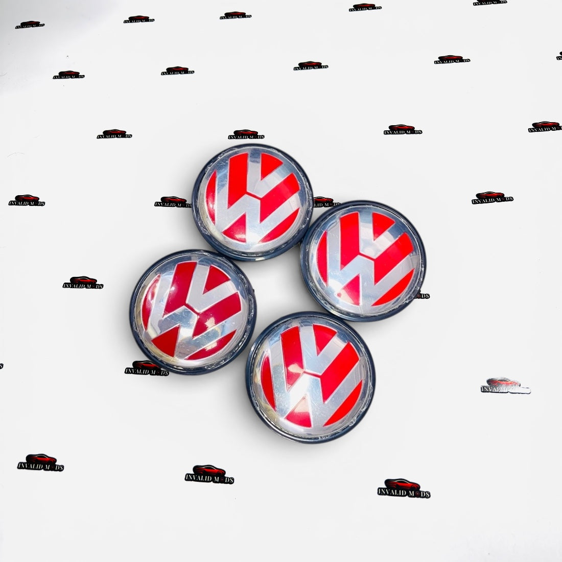 Volkswagen Polo Wheel Center Caps – Premium Set of 4 (High-Quality Replacement)