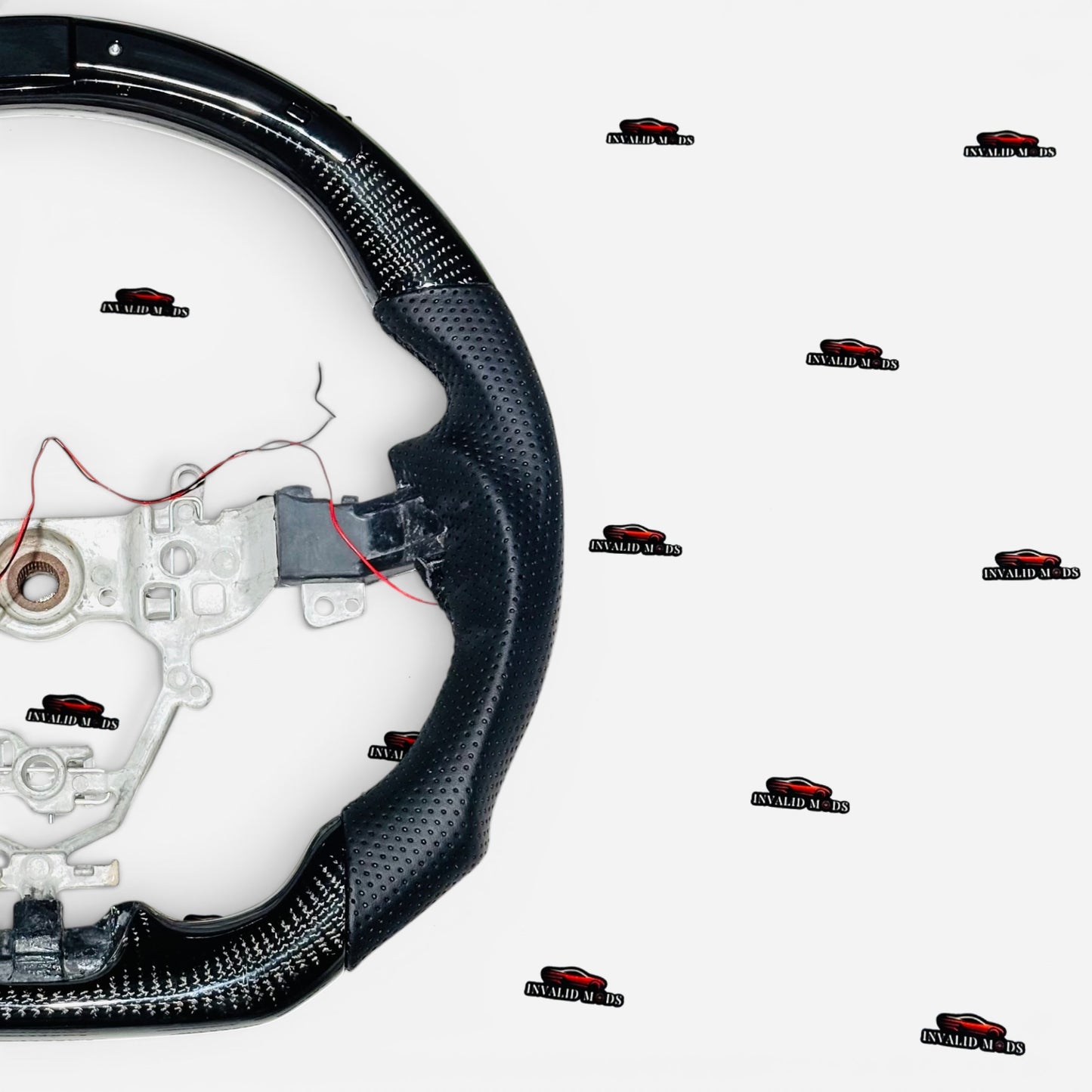 Maruti Suzuki Swift Carbon Fiber Steering Wheel with LED Rev Lights | Premium Sport Upgrade