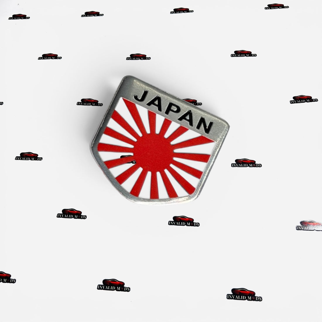 Premium Japan Metal Emblem Sticker – Universal Fit for Vehicles & Gear