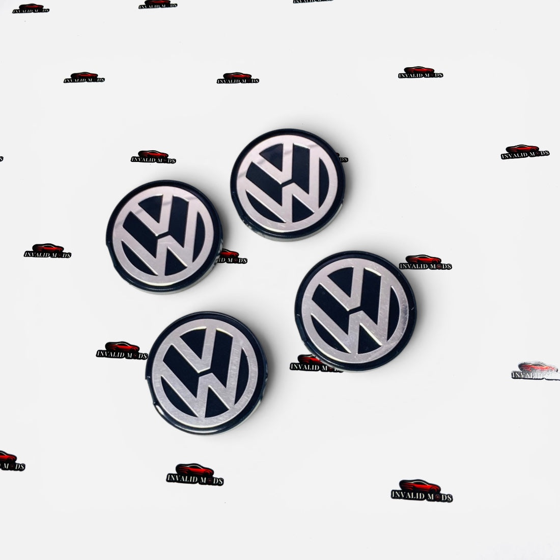 VW Polo Cross Design Wheel Caps Set of 4 | OEM-Design Alloy Wheel Center Caps
