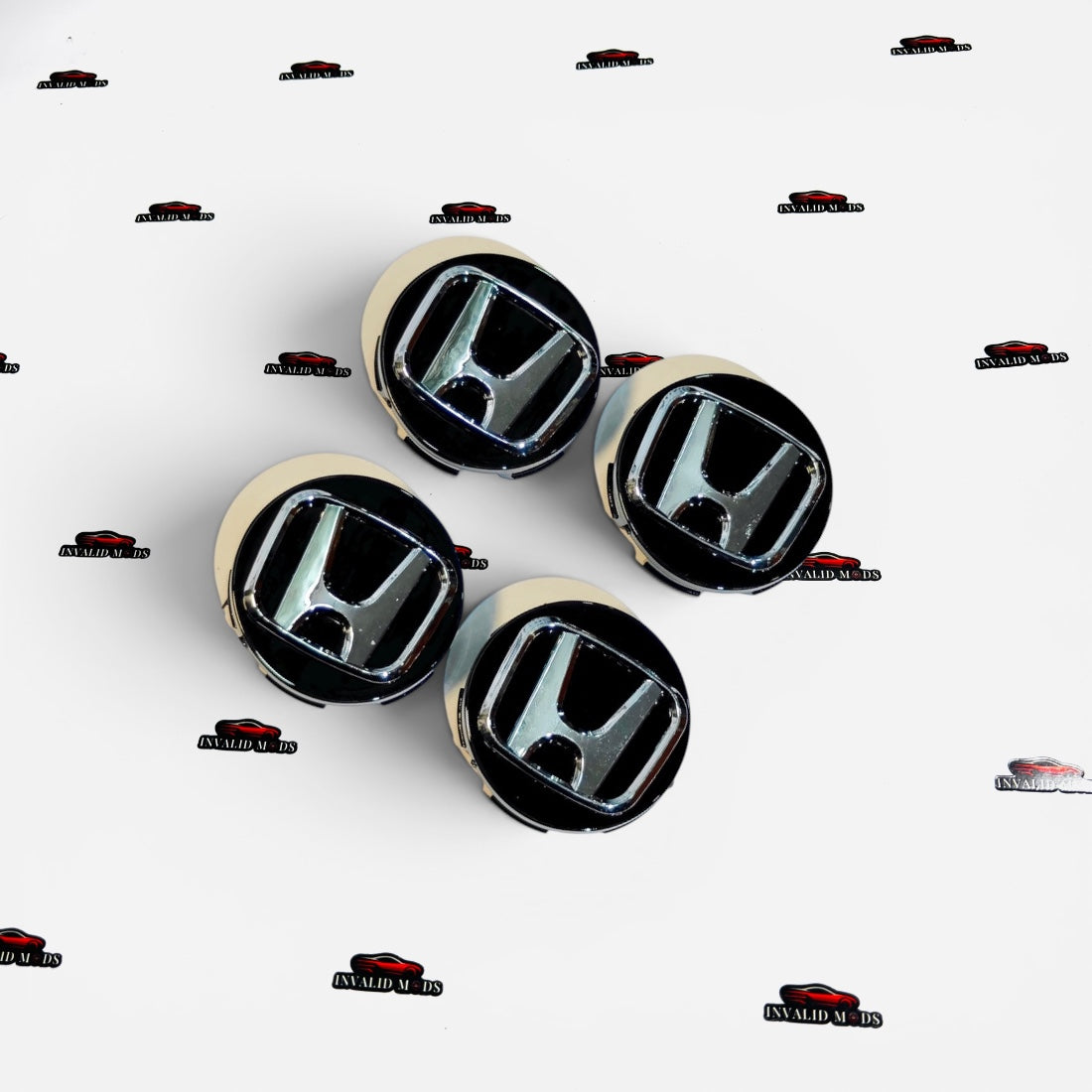 Honda Wheel Center Caps Set of 4 | Outer Diameter 58mm | Premium OEM-Style Replacement