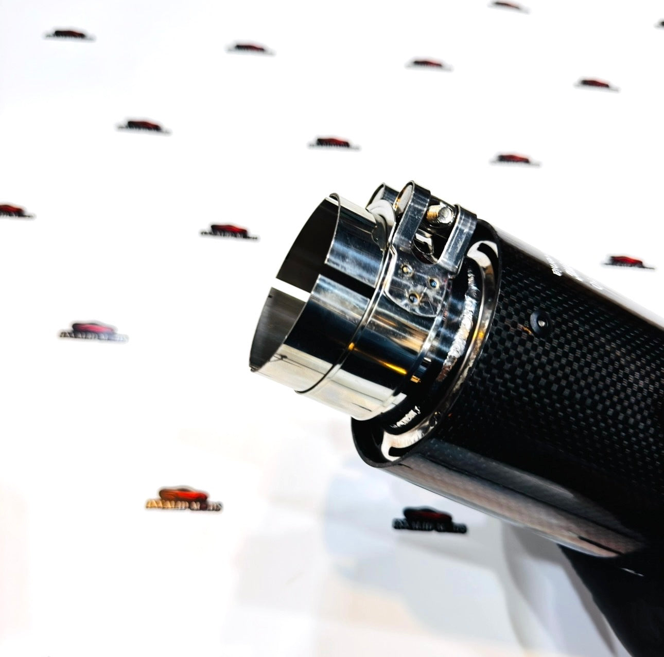 Akrapovic Single Gloss Carbon Fiber Exhaust Tip – High-Performance Car Upgrade