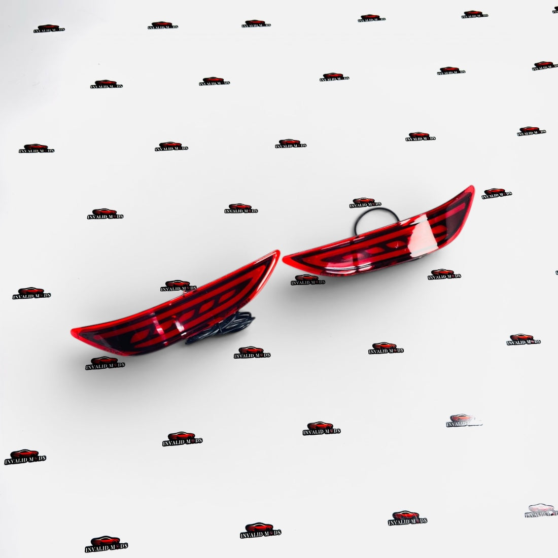 Honda City LED Rear Reflector Lights | Premium Rear Bumper Lamps | Fits 2014+