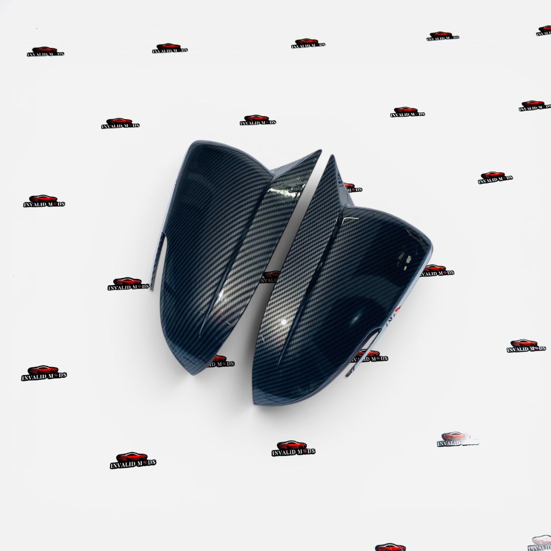 Kia Seltos Batman-Style Mirror Covers | Premium Gloss Black ABS (2019+)