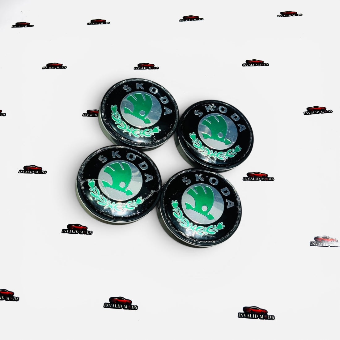 Skoda Wheel Caps | Premium Replacement Set of 4 | Available in 2 Size Options