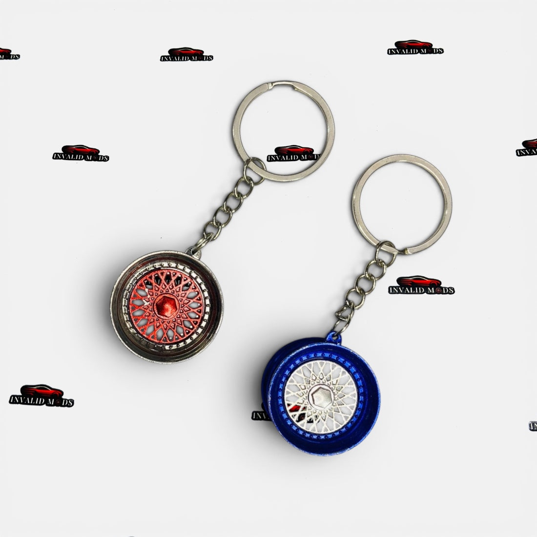 Alloy Wheel Rim Keychain | Premium Metal Automotive Keyring