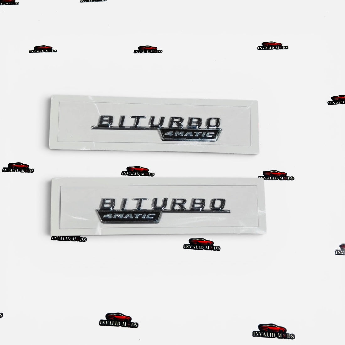 Mercedes AMG Turbo Fender Emblems Set of 2 | Premium Side Badge Upgrade