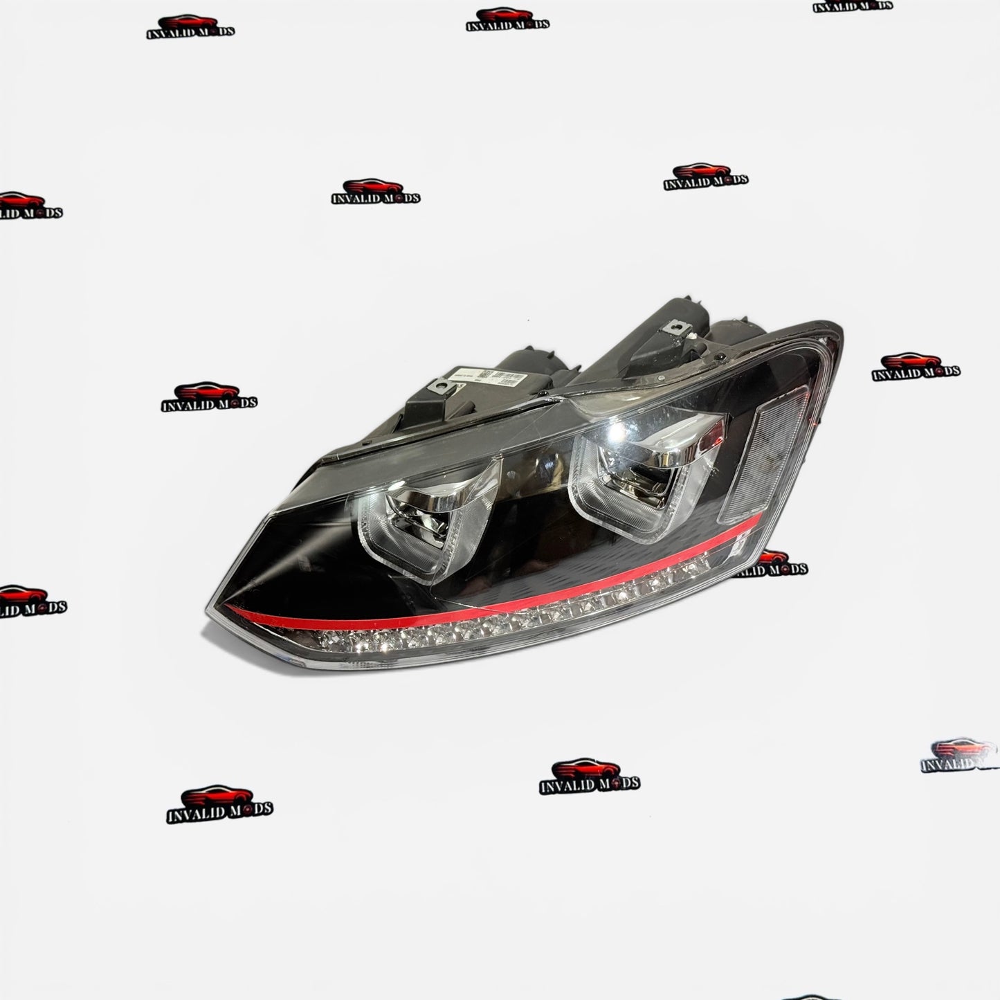 Volkswagen Polo UU Style Red Line Projector Headlights – Aftermarket LED Headlamp Upgrade