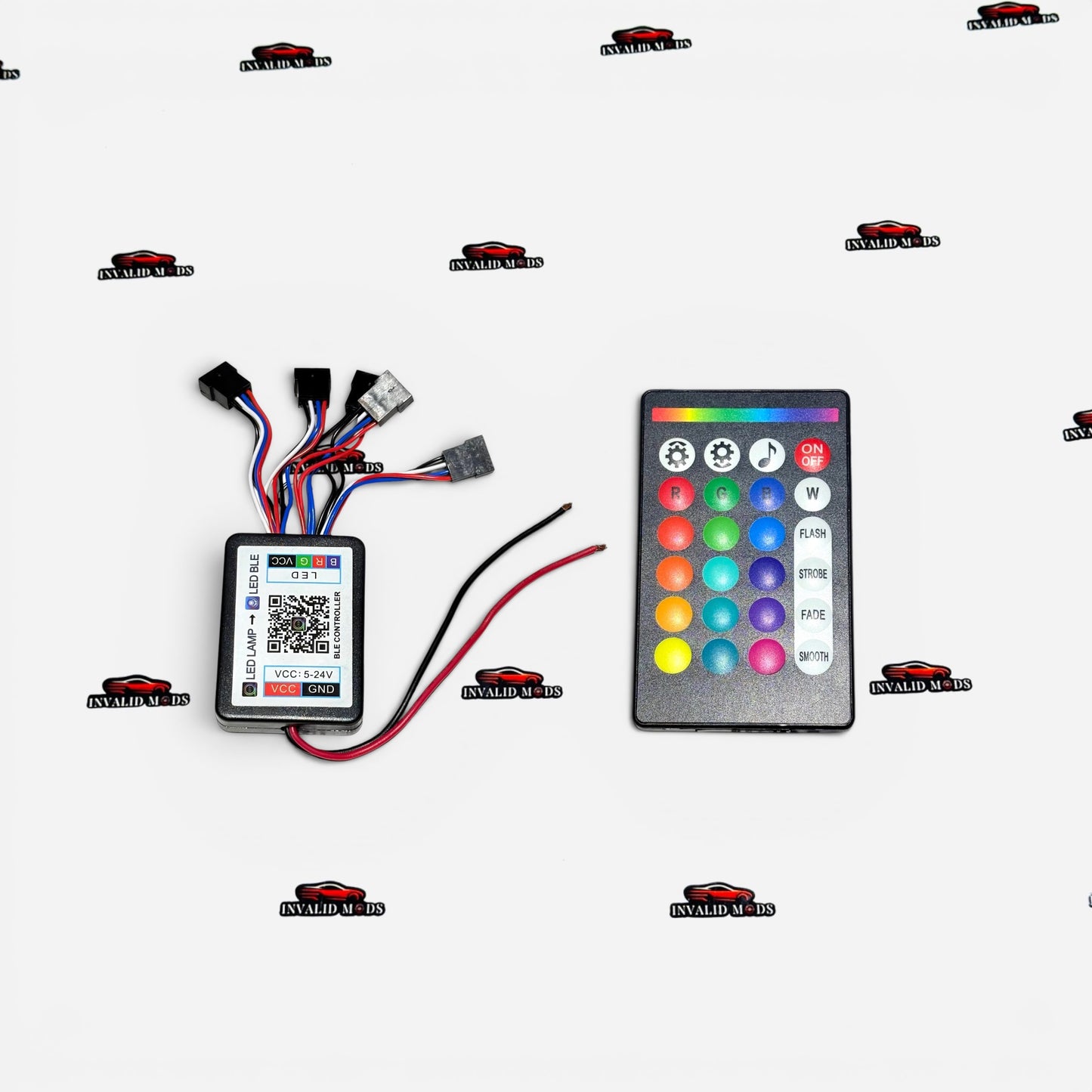 RGB AC Vent LED Light Set (4 Pieces) – Wireless Remote Control Interior Lighting (Universal)