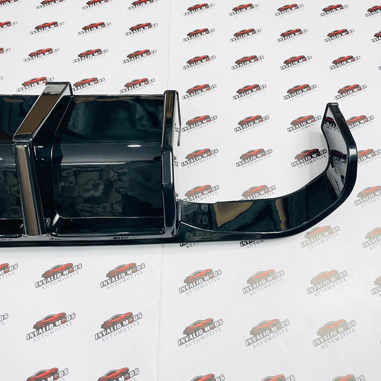 BMW 3 Series F30 Rear Diffuser with Smoked LED Brake Light – Sporty Rear Bumper Diffuser