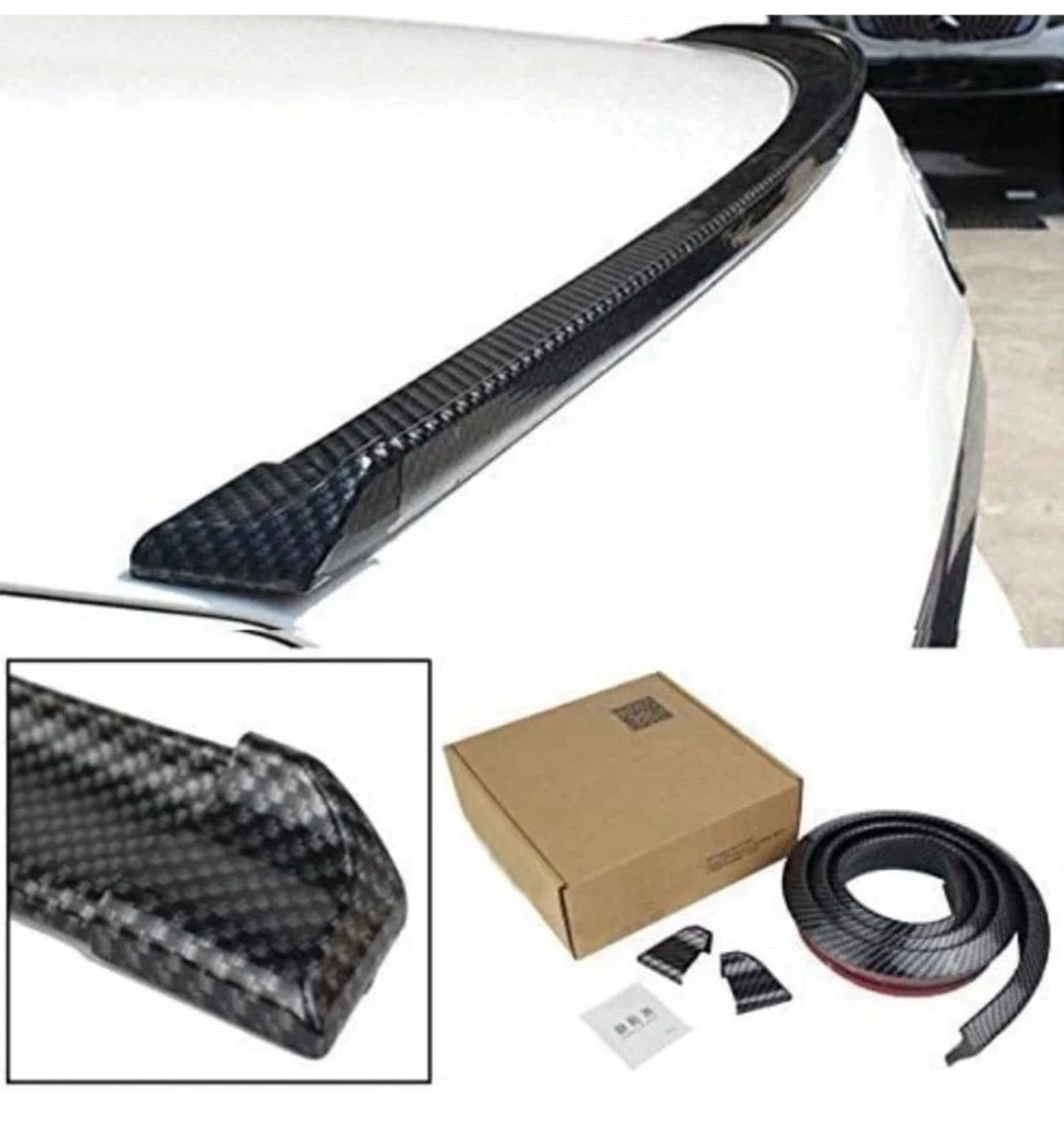 Universal Car Rear Lip Spoiler | 1.5M Flexible Aftermarket Trunk Spoiler