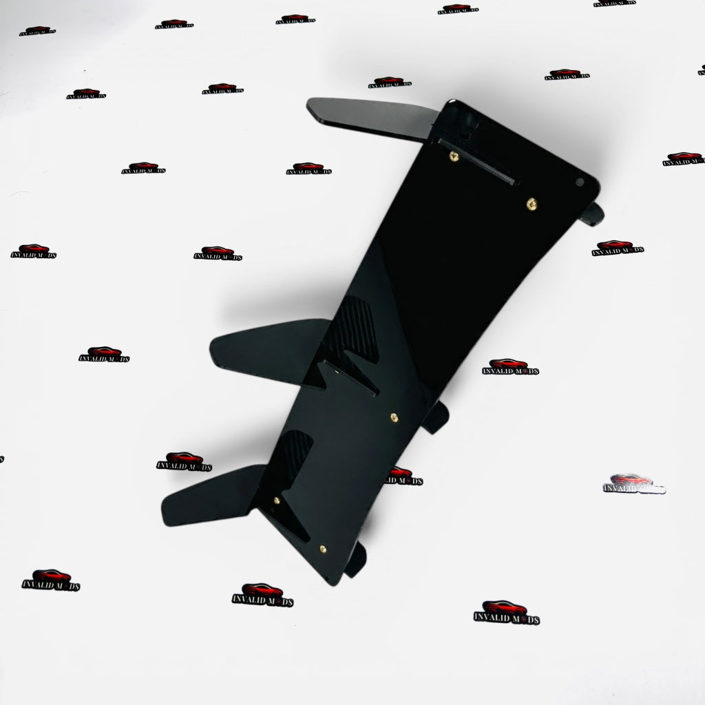 VW Polo 3 Fin Diffuser | Gloss Black | ABS