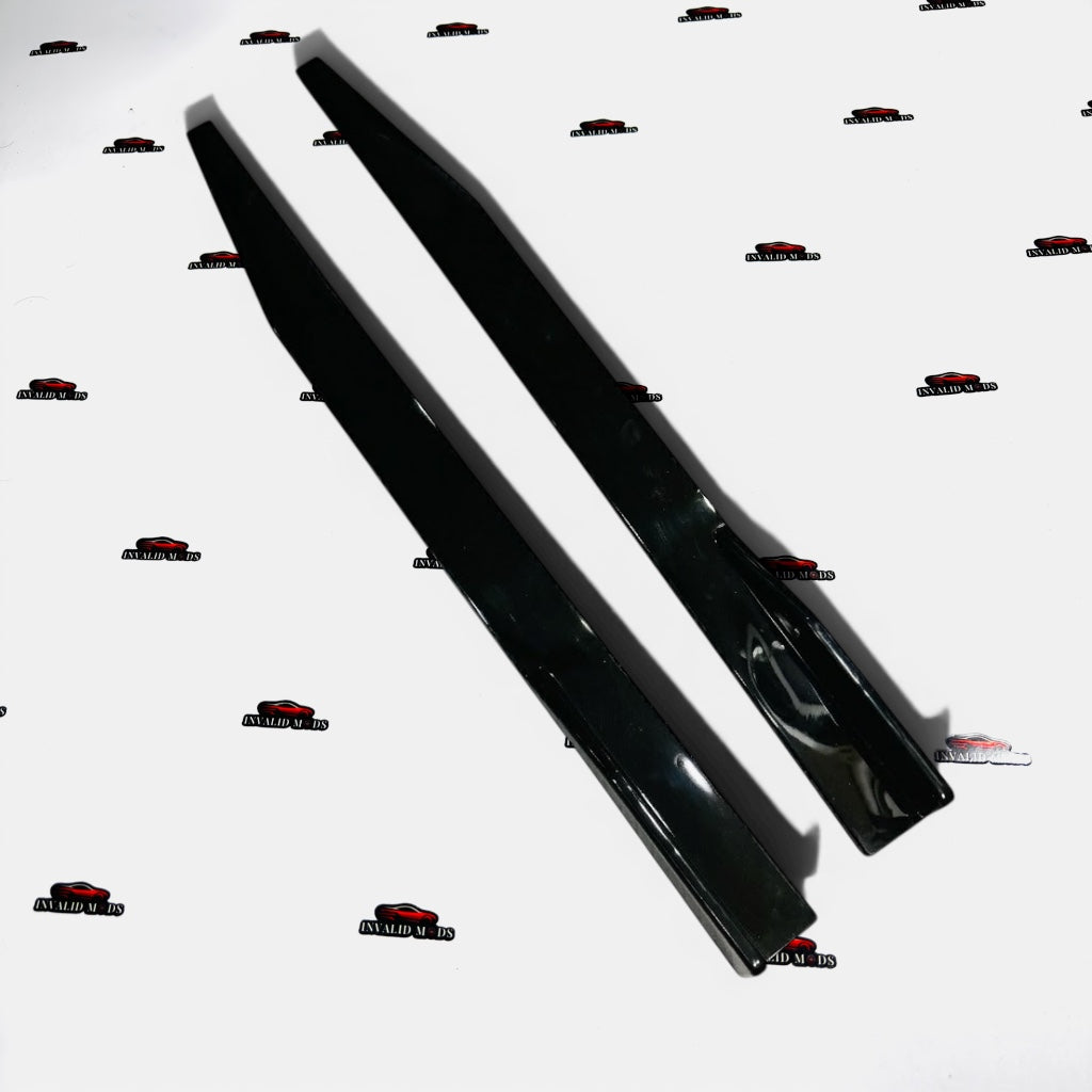 Volkswagen Polo Front Splitters Gloss Black | ABS Front Lip Kit (2014+)