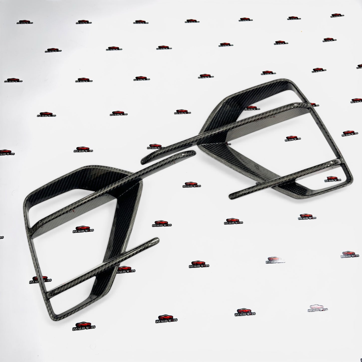 Volkswagen Virtus Fog Lamp Grille | Black & Carbon Fiber Front Bumper Upgrade
