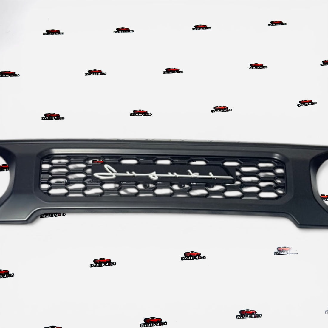 Suzuki Jimny Honeycomb Front Grille with Cursive Logo – All Models.