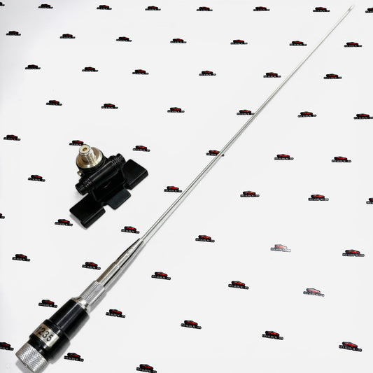 Universal Nagoya Car Antenna | Silver & Black Antenna