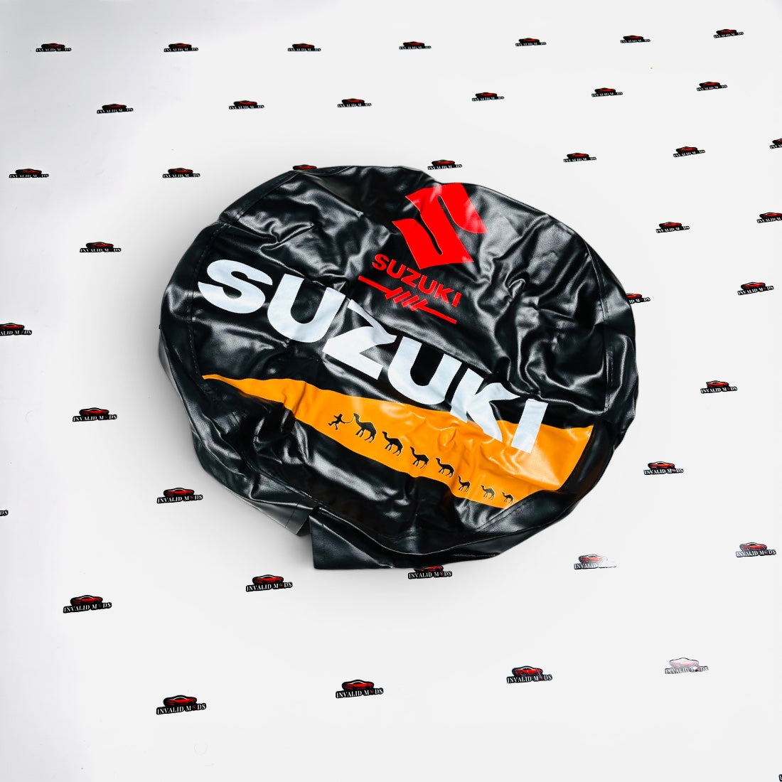 Universal Stepney Cover | Premium Leather Finish Spare Wheel Cover with Printed Designs