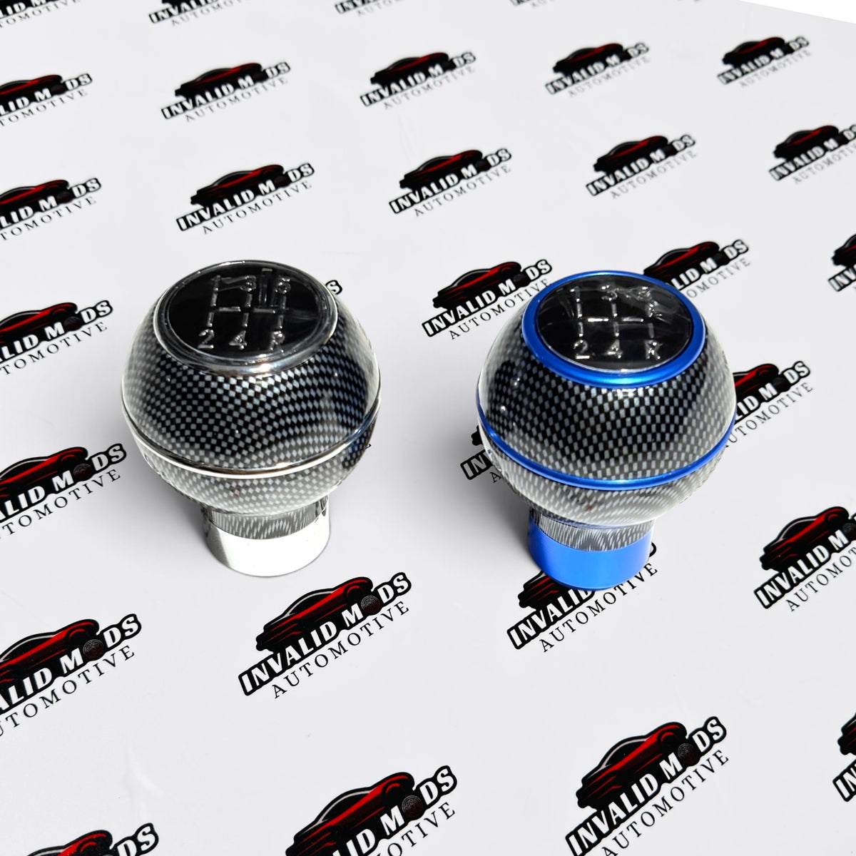 MOMO Round Gear Knob | Carbon Fiber Finish | Universal Manual Car Shift Knob