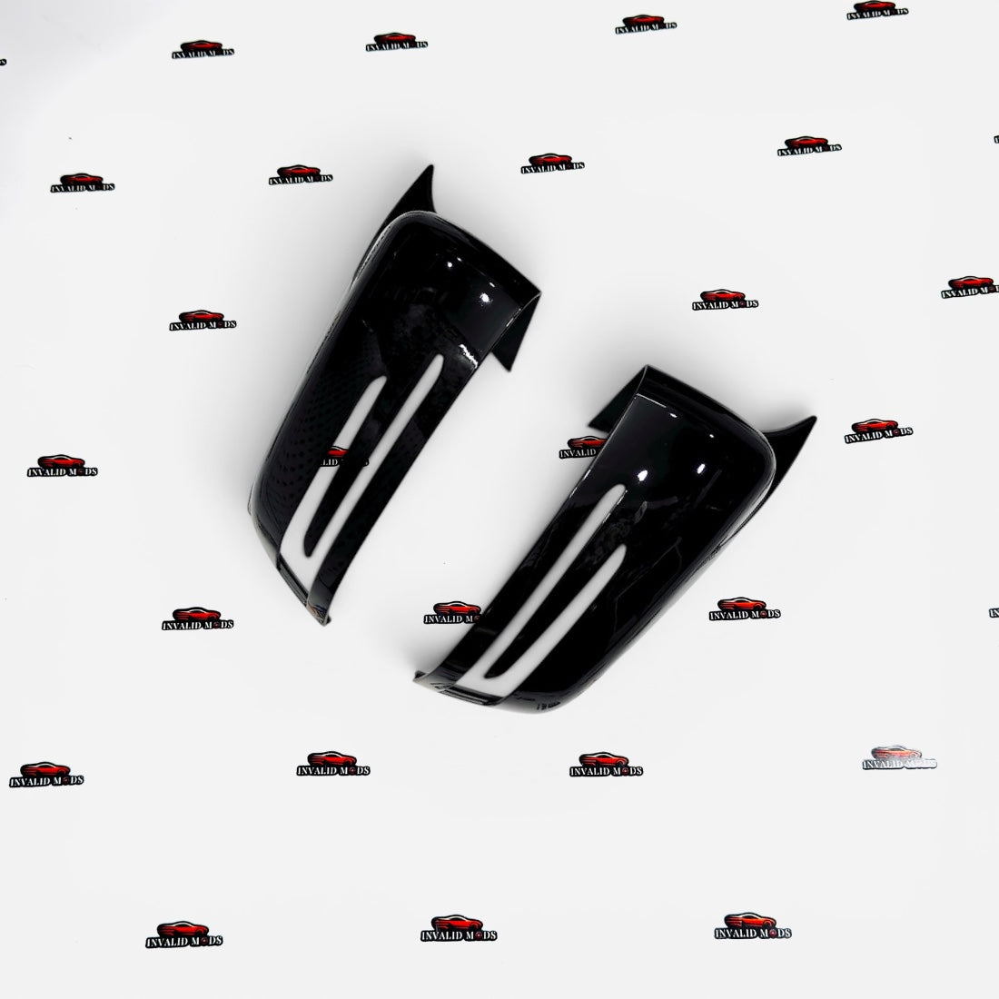 Mercedes-Benz W212 E-Class Side Mirror Covers with LED Indicators | Gloss Black ABS | Fits 2009-2016 Models
