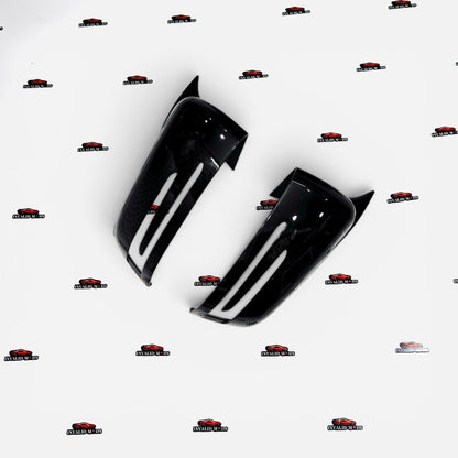 Mercedes-Benz W212 E-Class Side Mirror Covers with LED Indicators | Gloss Black ABS | Fits 2009-2016 Models