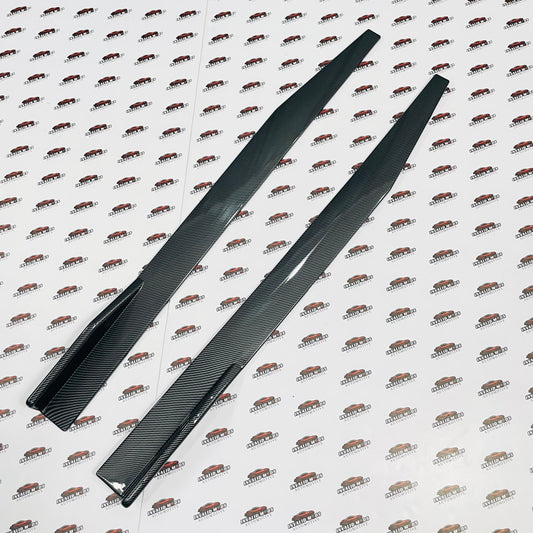 Universal 2 Pc Side Skirts Long | Carbon Fiber