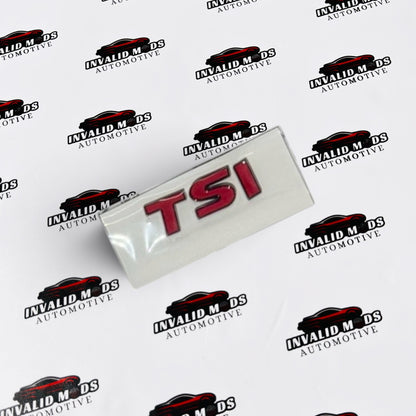 TSI Rear Emblem Sticker | OEM-Type Badge in Multiple Colour Options