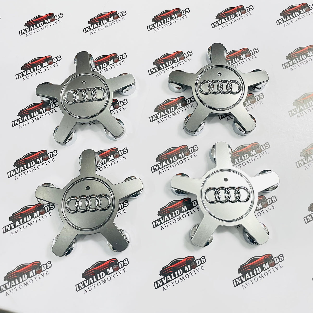 Audi Star Wheel Center Caps – Premium Aftermarket Replacement Set for Audi Wheels