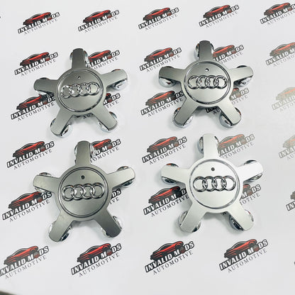 Audi Star Wheel Center Caps – Premium Aftermarket Replacement Set for Audi Wheels