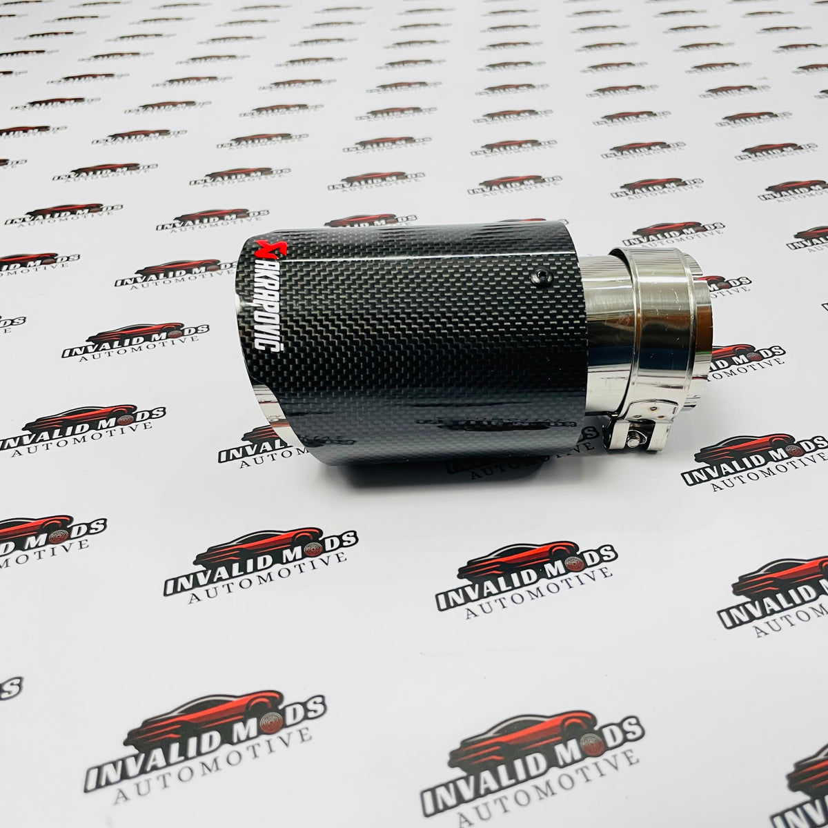 Akrapovic Single Gloss Carbon Fiber Exhaust Tip – High-Performance Car Upgrade