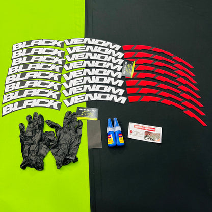 Car Tyre Stickers (Set of 8 for 4 Tyres)