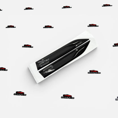 VW R Logo Fender Emblems Long Design | OEM-Style Side Badges for Volkswagen